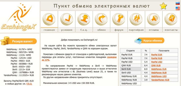 exchangex.ru arvostelut