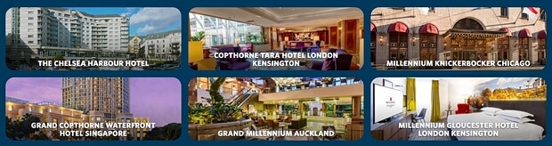 millenniumhotels.com hotellivaraukset