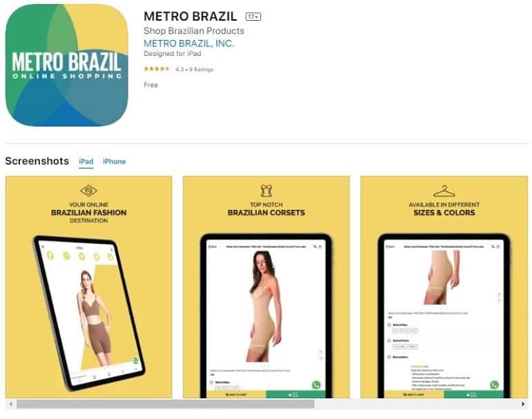 Metro Brasilian mobiilisovellus