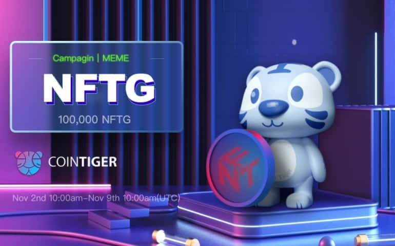 CoinTiger 100,000 NFTG arvontaan
