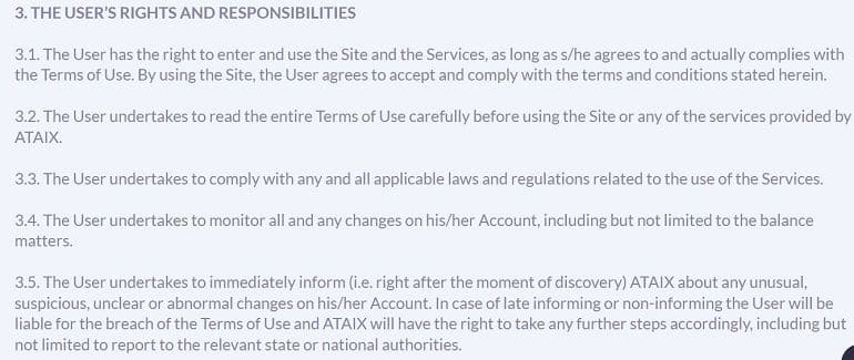 ataix.com käyttäjäoikeudet